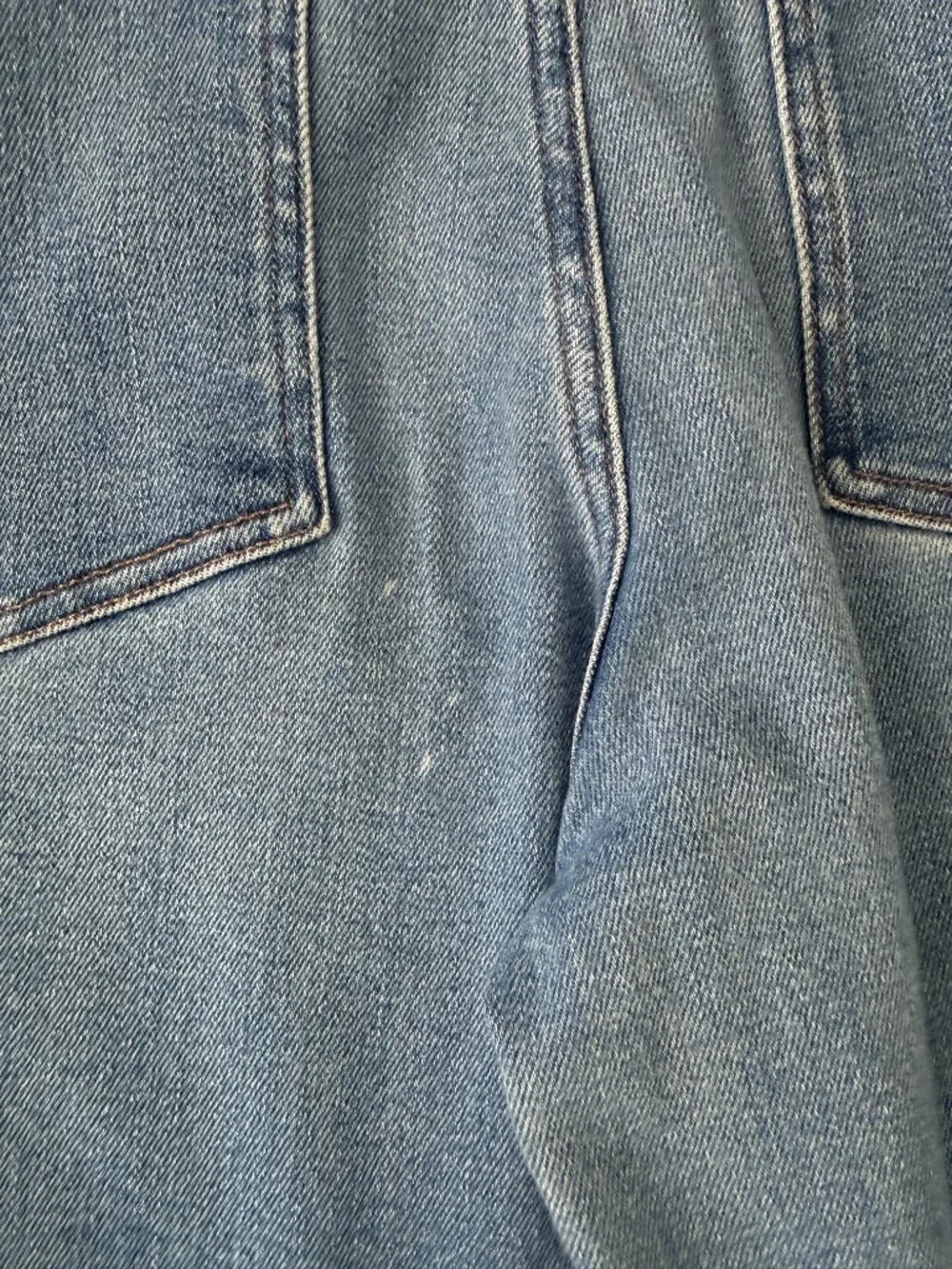 MOTHER The Major Zip Skimp Jeans- High rise/medium wash/wide leg- 28